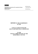 Report by the Chairperson of the Contact Group of the Asian Partners for Co-operation 