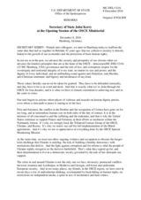 Statement by H.E. John Kerry, Secretary of State