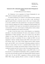 Statement by H.E Giedrius Čekuolis, Ambassador