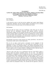 Statement by H.E. Andrei Galbur, Deputy Minister, Minister for Foreign Affairs 