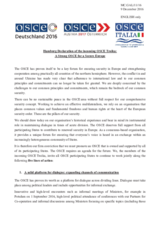 Hamburg Declaration of the Incoming OSCE Troika: A Strong OSCE for a Secure Europe