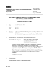 MC(23).JOUR/2 - Second Day of the 23rd Meeting of the Ministerial Council 