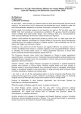 Statement by H.E. Mr. Pavlo Klimkin, Minister for Foreign Affairs