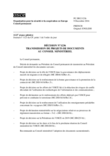 Décision No 1236 du Conseil permanent