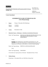 Journal der 1123. Sondersitzung des Ständigen Rates