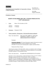 Diario de la 1125ª Sesión extraordinaria del Consejo Permanente