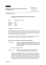 Journal of the 1128th Plenary Meeting of the Permanent Council