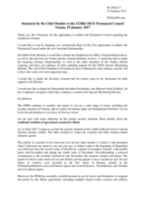 Report by the Chief Monitor of the OSCE Special Monitoring Mission to Ukraine, Ambassador Ertugrul Apakan