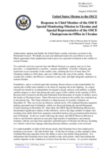 Statement by the Delegation of the United States of America in response to the update by Ambassador Martin Sajdik and to the report by Ambassador Ertugrul Apakan