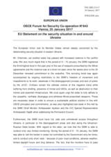 Statement by the Maltese EU Presidency on the situation in and around Ukraine