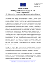 Statement by the Maltese EU Presidency on the recent developments in eastern Ukraine