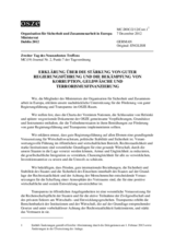 Erklärung über die Stärkung guter Regierungsführung und die Bekämpfung von Korruption, Geldwäsche und Terrorismusfinanzierung