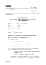 Journal der 843. Sondersitzung des Forums