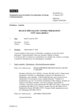 Journal de la 1131ème séance spéciale du Conseil permanent