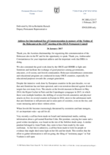 Statement by the Delegation of Israel in response to the address by the Chair of the International Holocaust Remembrance Alliance, H.E. Ambassador Mihnea Constantinescu