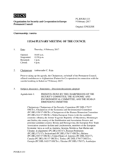 Journal of the 1133rd Plenary Meeting of the Permanent Council