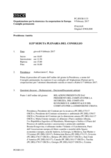 Giornale della 1133a Seduta plenaria del Consiglio permanente