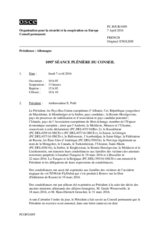 Journal de la 1095ème séance plénière du Conseil