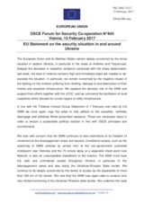 Statement by the Maltese EU Presidency on the situation in and around Ukraine