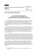 Doc 4 - From Lisbon to Hamburg: Declaration on the Twentieth Anniversary of the OSCE Framework for Arms Control