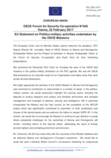 Statement by the Maltese EU Presidency in response to the presentations by Mr. C. Lonsdale, Ambassador J. Moore, and Ambassador V. Verba