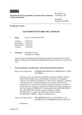 Diario de la 1134ª Sesión plenaria del Consejo Permanente 