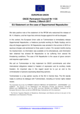 Statement by the Maltese EU Presidency on the case of Mr. S. Nepeskuliev in Turkmenistan