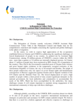 Statement by the Delegation of Ukraine in response to the address by UNHCR Assistant High Commissioner for Protection, H.E. Volker Türk