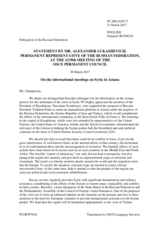 Statement by the Delegation of the Russian Federation on the meetings on Syria, held in Astana on 23 and 24 January, 14 and 15 February and 14 and 15 March 2017 respectively