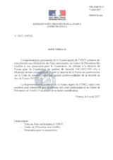 Response by the Delegation of France to the Questionnaire on the Code of Conduct on Politico-Military Aspects of Security