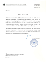 Response by the Delegation of Slovenia to the Questionnaire on the Code of Conduct on Politico-Military Aspects of Security