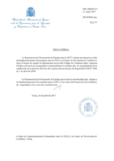 Response by the Delegation of Spain to the Questionnaire on the Code of Conduct on Politico-Military Aspects of Security