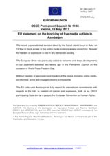 Statement by the Maltese EU Presidency on blocking of five online media outlets in Azerbaijan