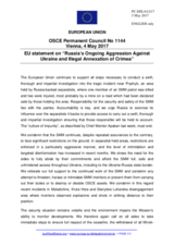 Statement by the Maltese EU Presidency on the Russia’s ongoing aggression against Ukraine and illegal occupation of Crimea