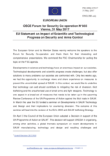 Statement by the Maltese EU Presidency in response to the presentations by Ambassador F. Grütter, and by Ambassador P. Griffiths