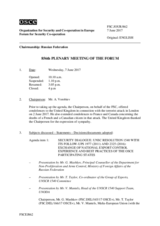 Journal of the 856th Plenary Meeting of the Forum for Security Co-operation