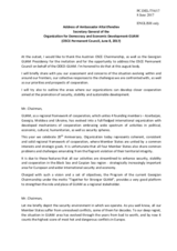 Address by the Secretary General of the Organization for Democracy and Economic Development – GUAM, Mr. Altai Efendiev