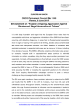 Statement by the Maltese EU Presidency on the Russia’s ongoing aggression against Ukraine and illegal occupation of Crimea